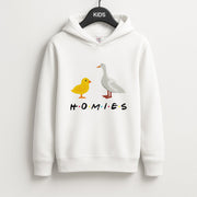 Homies Chick And Duck Kids Hoodie 1