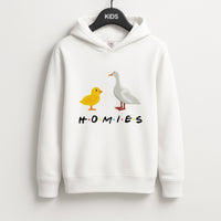 Homies Chick And Duck Kids Hoodie