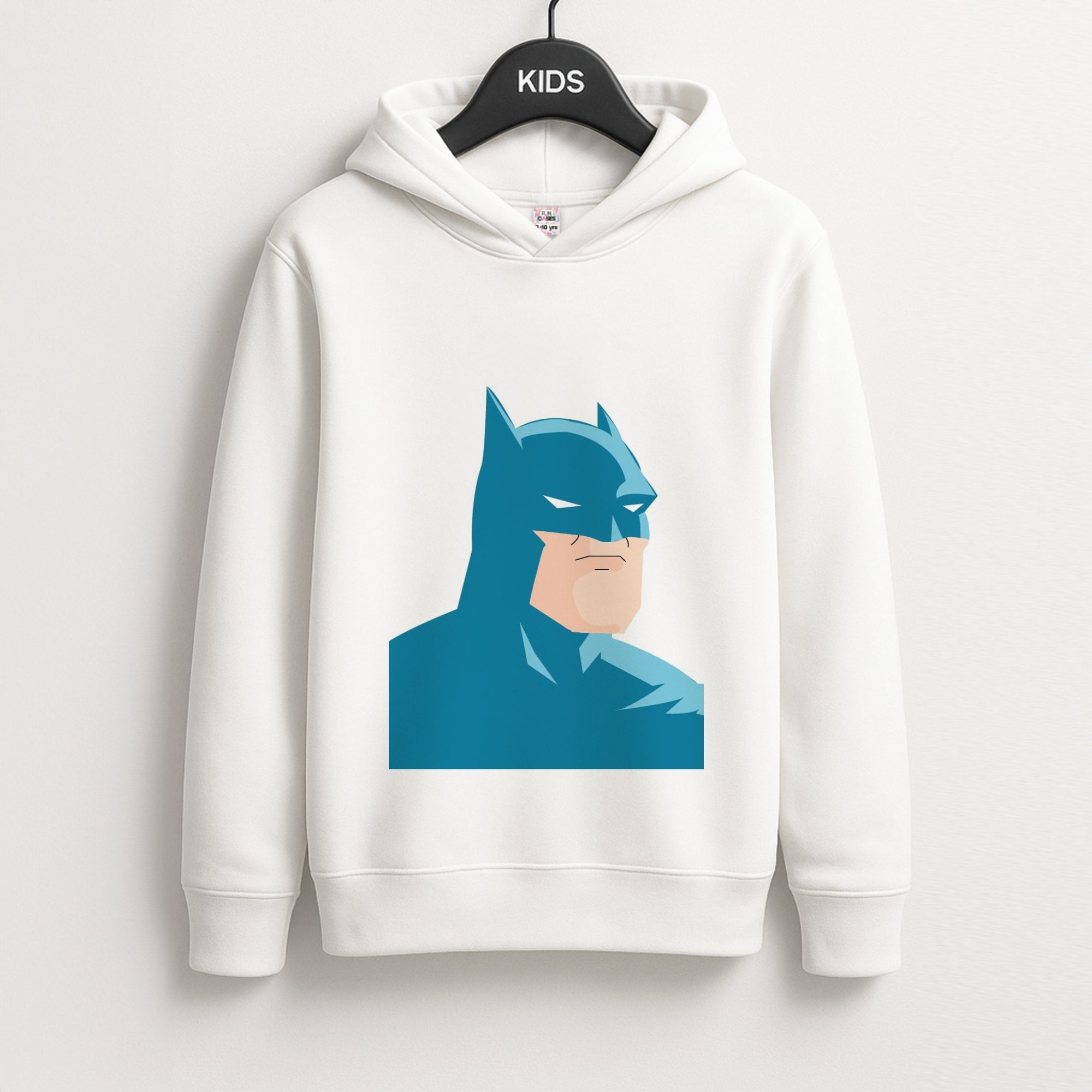 Blue Bat Superhero Unisex Kids Hoodie