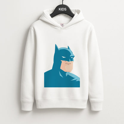 Blue Bat Superhero Unisex Kids Hoodie