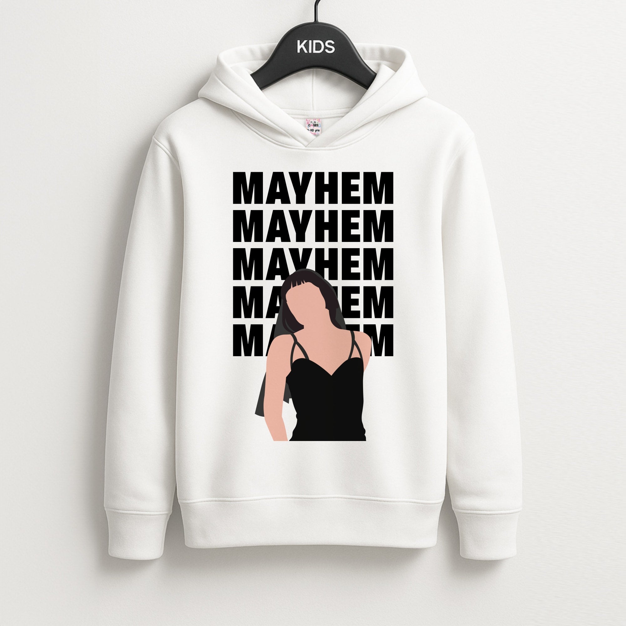 Neon Green Mayhem Unisex Kids Hoodie