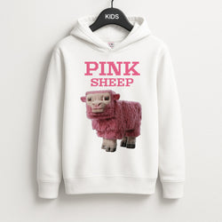 Pink Sheep Unisex Kids Hoodie