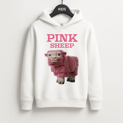 Pink Sheep Unisex Kids Hoodie
