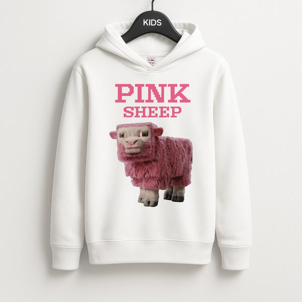 Pink Sheep Unisex Kids Hoodie
