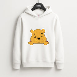 Cute Bear Leaning Unisex Kids Hoodie