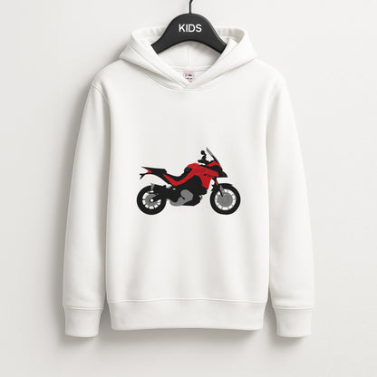 Red Motorbike - Motorbike Unisex Kids Hoodie