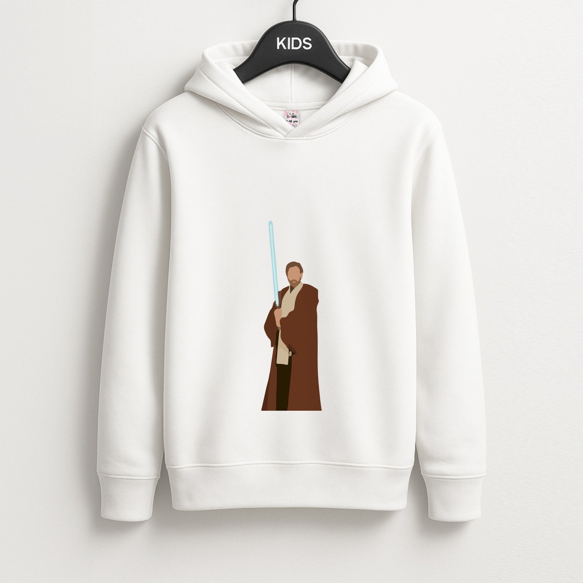 Kenobi Blue Lightsaber Kids Hoodie