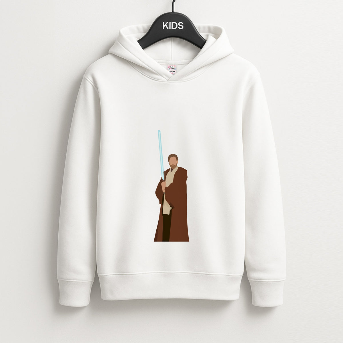 Kenobi Blue Lightsaber Kids Hoodie