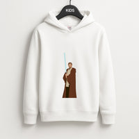 Kenobi Blue Lightsaber Kids Hoodie