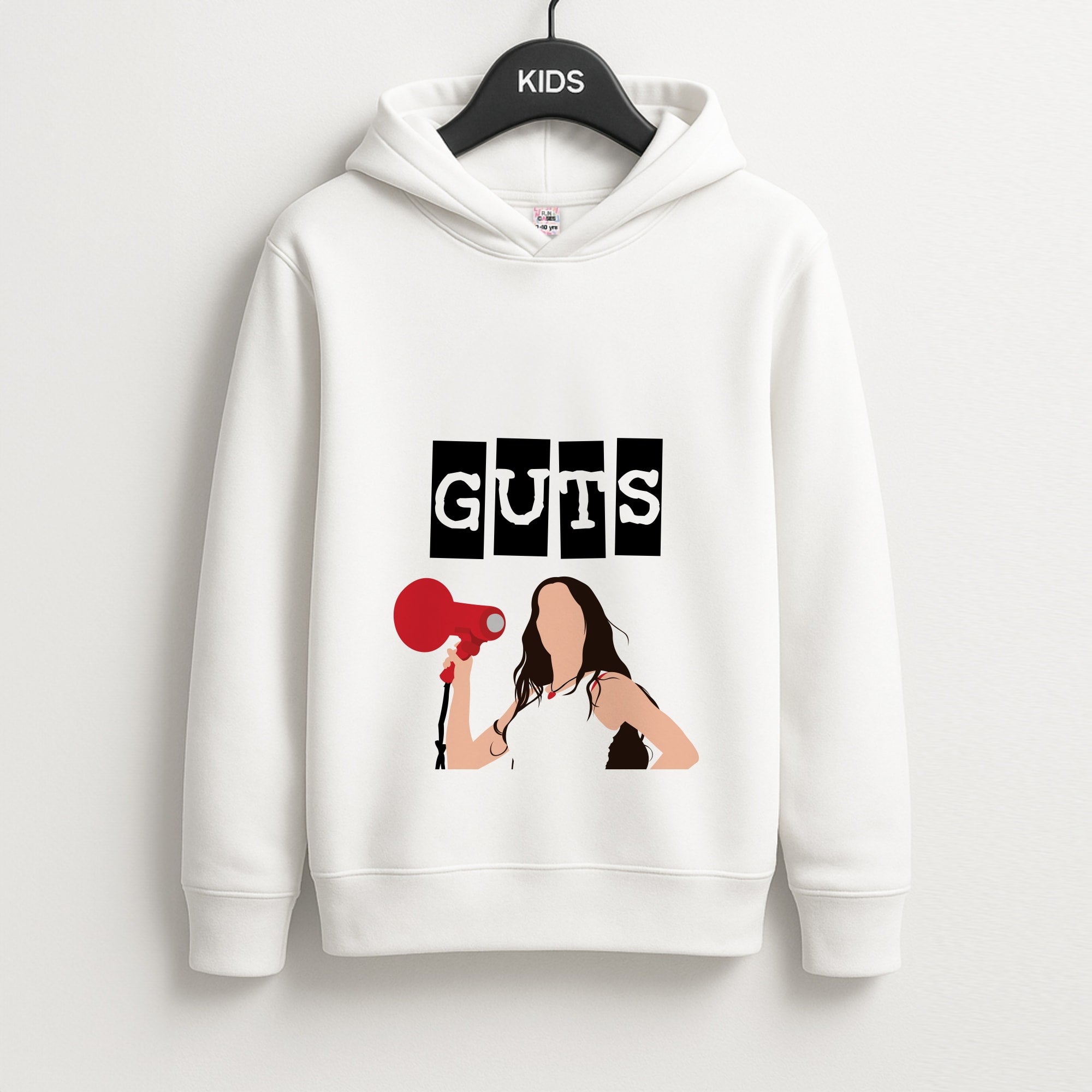 Olivia Red Megaphone Unisex Kids Hoodie