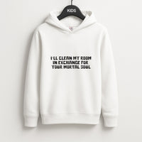 I'll Clean My Room In Exchange Wednesday Kids Hoodie