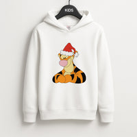 Tiger Pattern Christmas Kids Hoodie