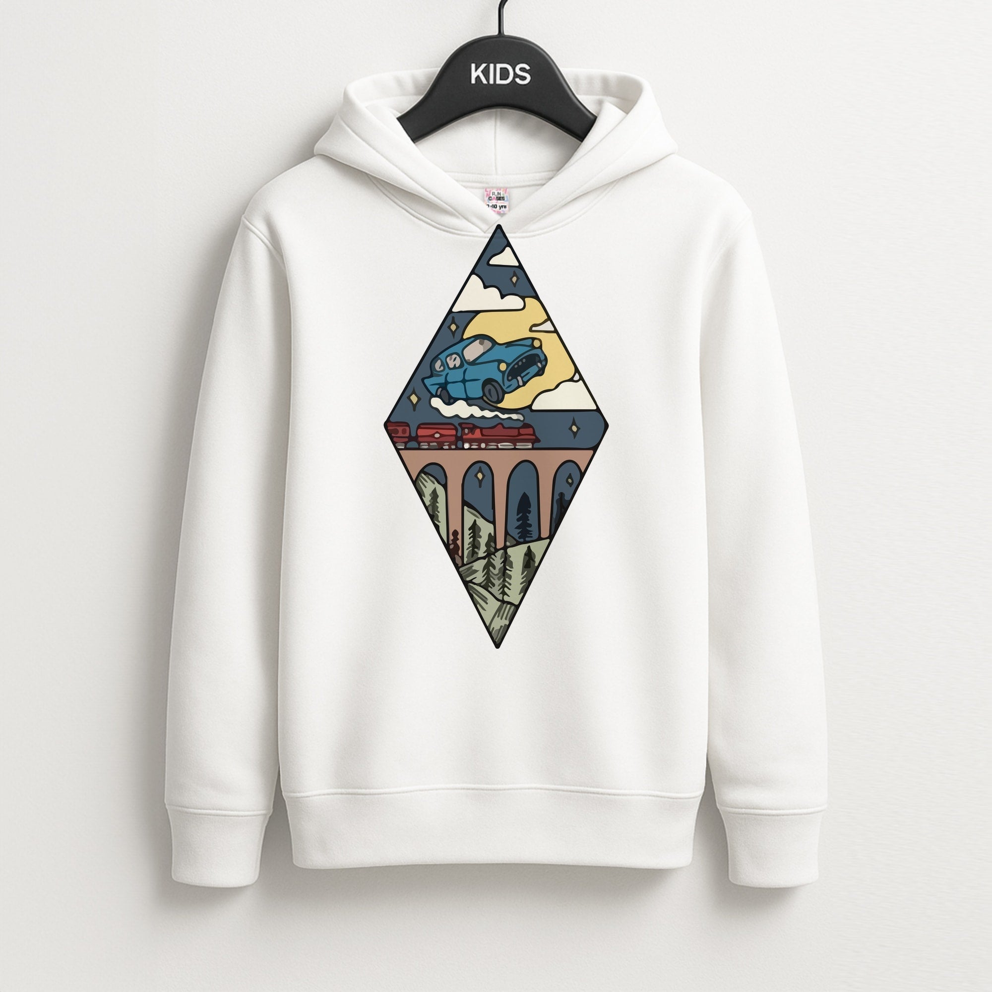 Flying Car Kids Hoodie