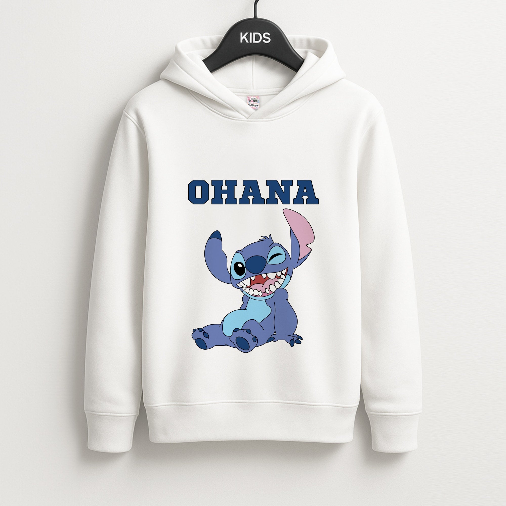 Blue Alien Ohana Kids Hoodie