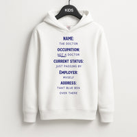 Name And Occupation - Doctor Who Kids Hoodie