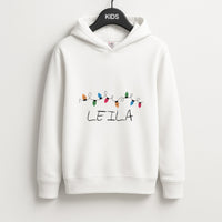 Fairy Lights - Personalised Stranger Kids Hoodie