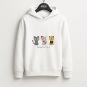 Meowy Christmas  Kids Hoodie 1