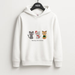Meowy Christmas  Unisex Kids Hoodie