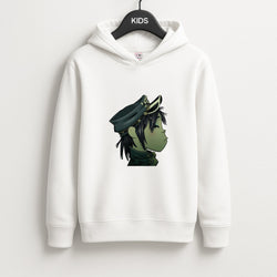Green 2d Unisex Kids Hoodie