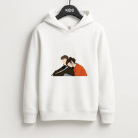 Marianne Resting On Connell Kids Hoodie