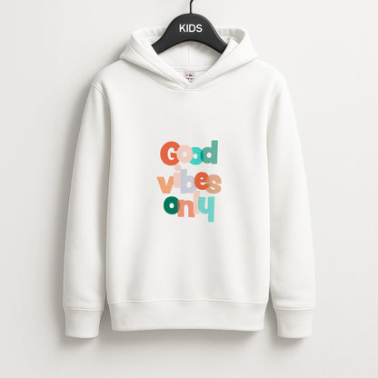 Colourful Good Vibes Only Unisex Kids Hoodie