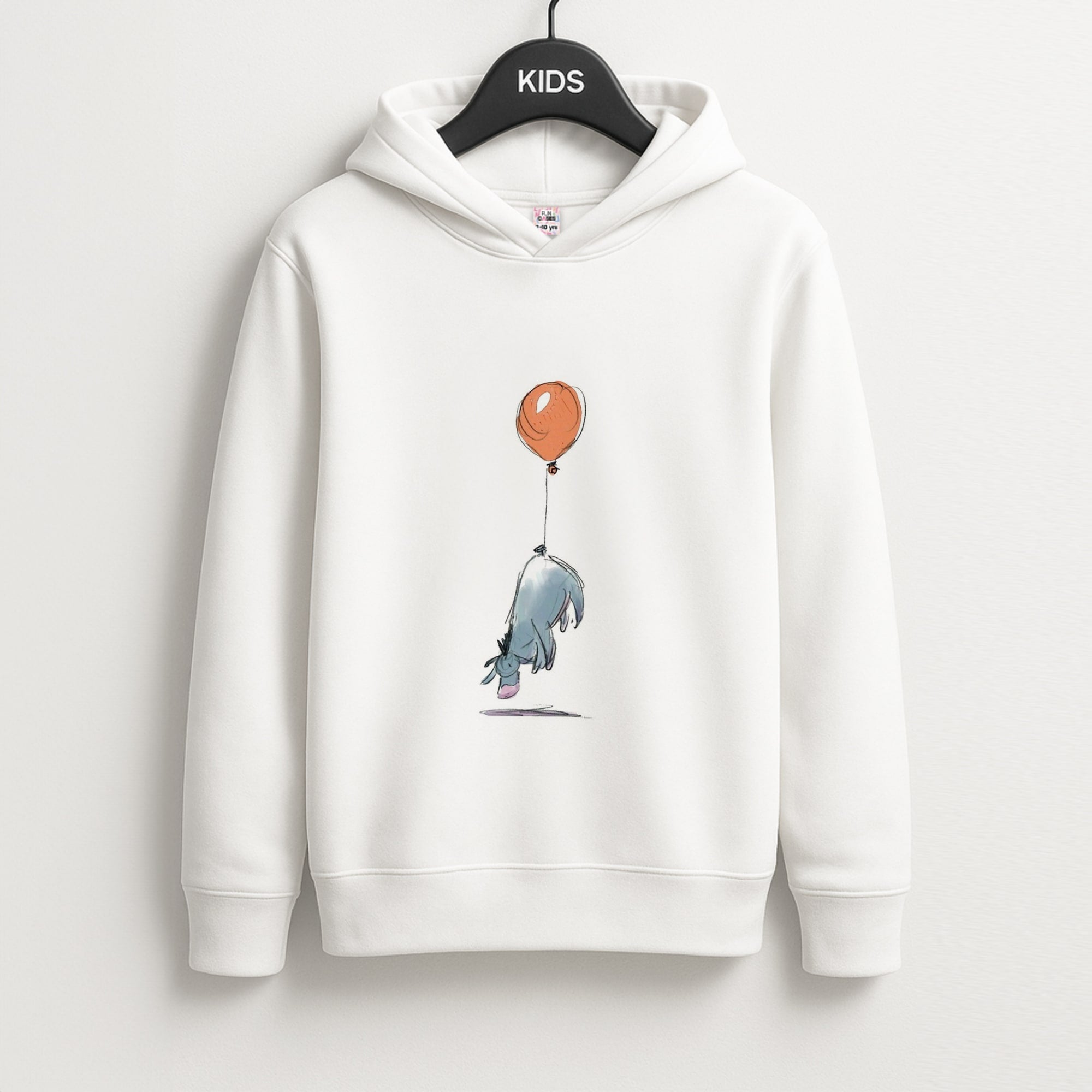 Donkey And His Balloon Unisex Kids Hoodie