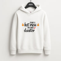 I'm A Spicy Disaster - Funny Quotes Kids Hoodie