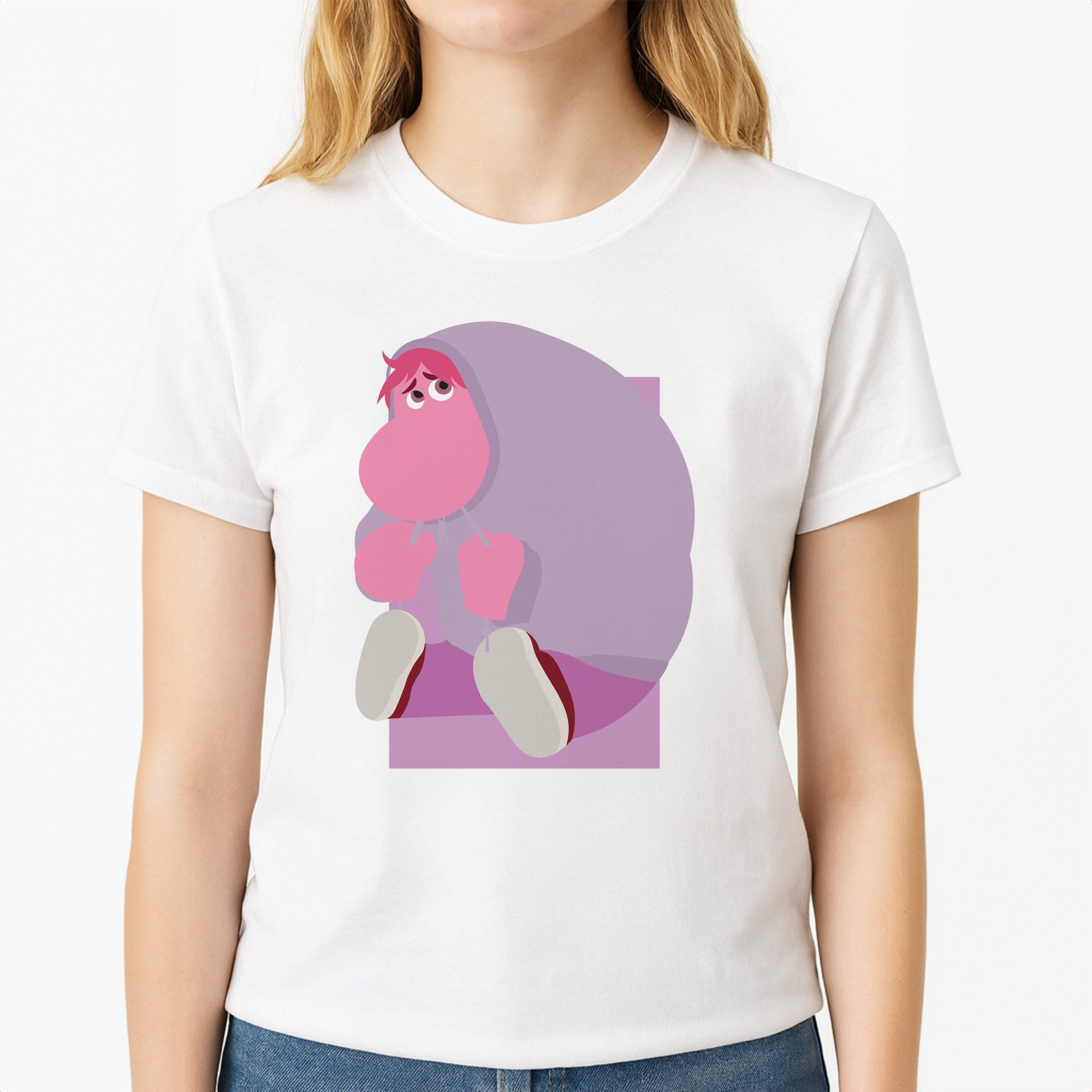 Embarrassment - Inside Out Unisex T-Shirt, worn by a female model