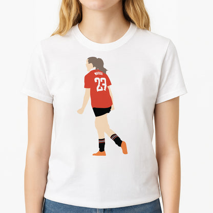 Russo - Womens World Cup Unisex T-Shirt, worn by a female model