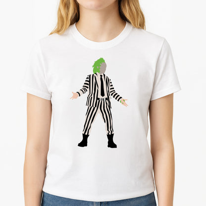 Betelgeuse - Beetle Halloween Unisex T-Shirt, worn by a female model