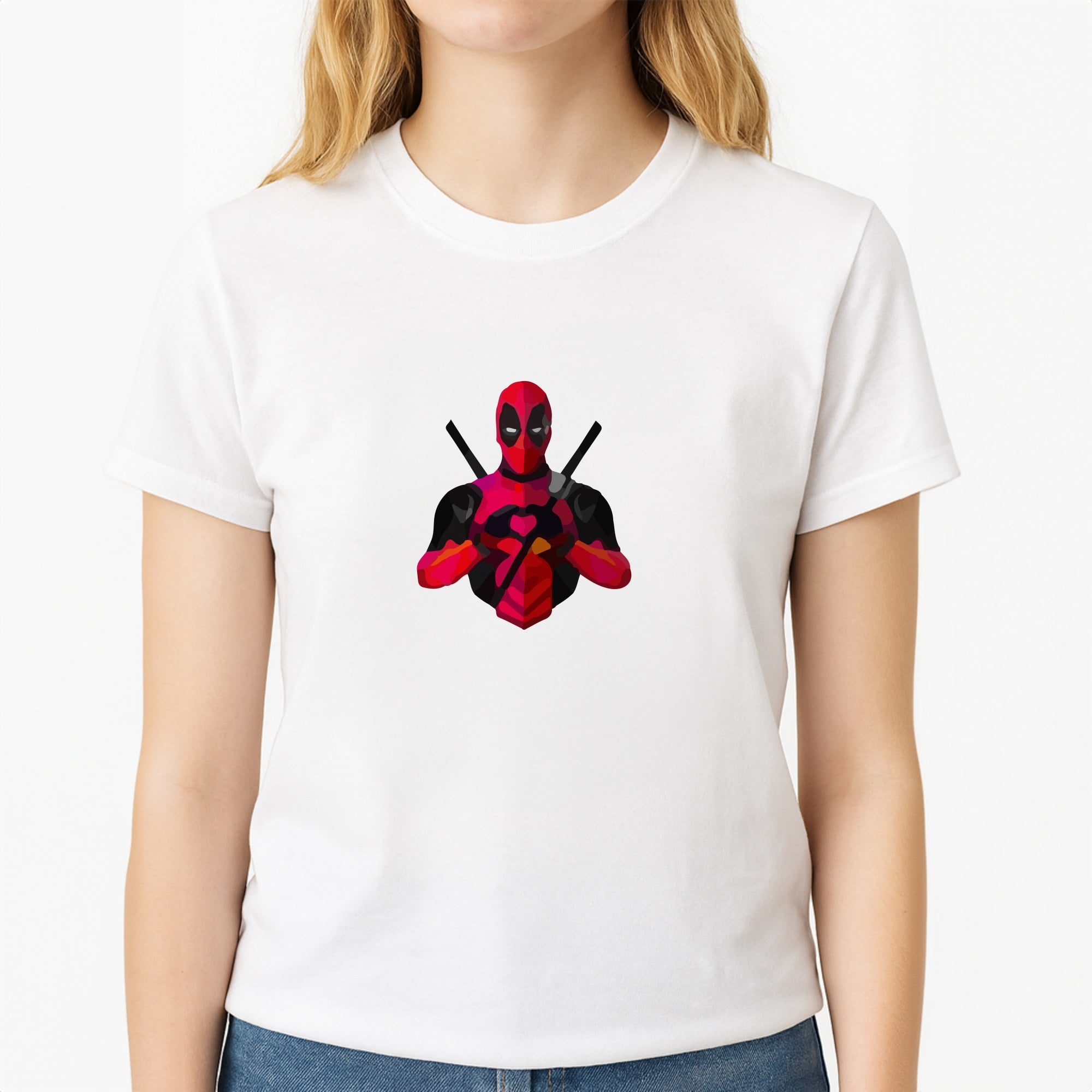 DP Unisex T-Shirt, worn by a female model