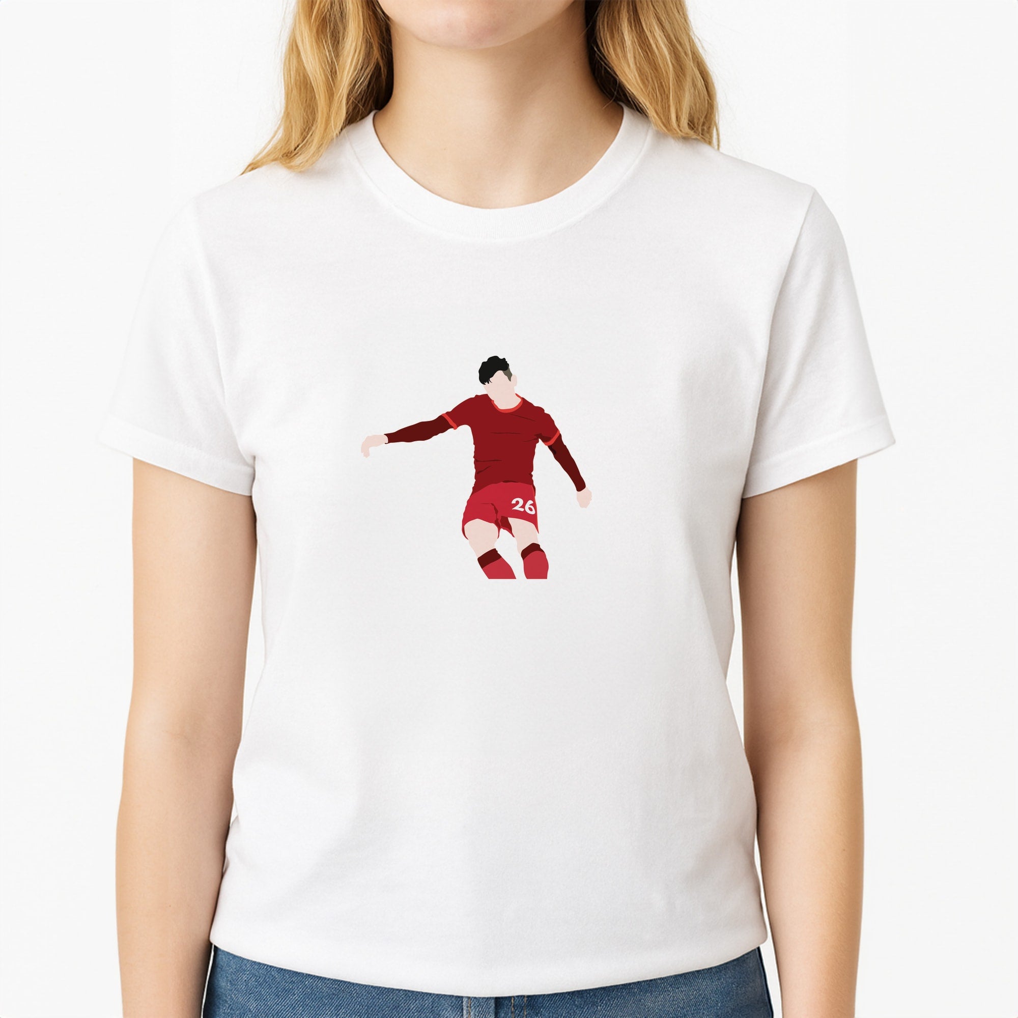 Robertson - Football Unisex T-Shirt, worn by a female model