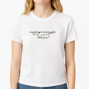 We Can Leave The Christmas Lights Up Til January - Christmas Songs T-Shirt 3