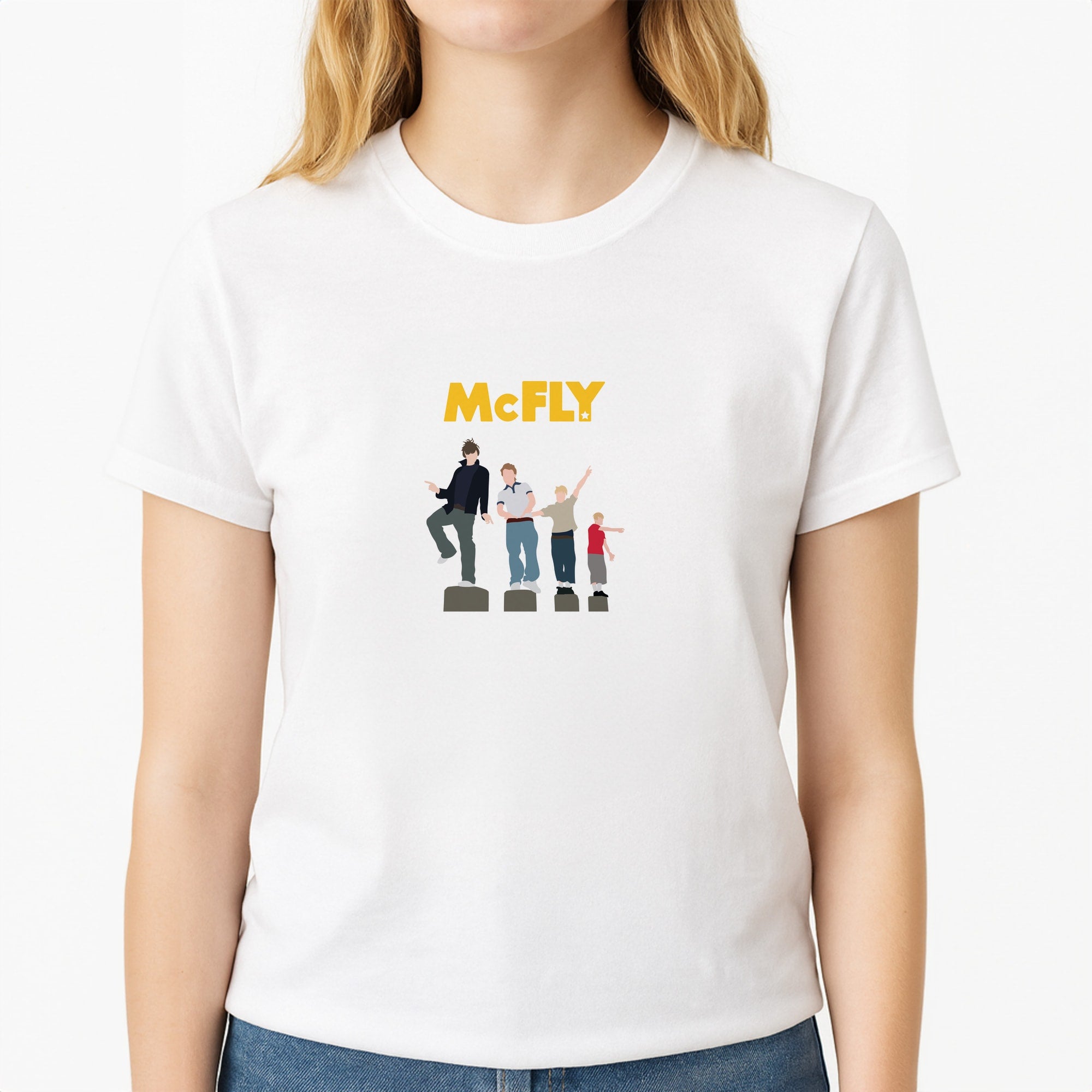 The Band - McBand Unisex T-Shirt, worn by a female model