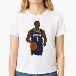 Williamson - Basketball Unisex T-Shirt, worn by a female model