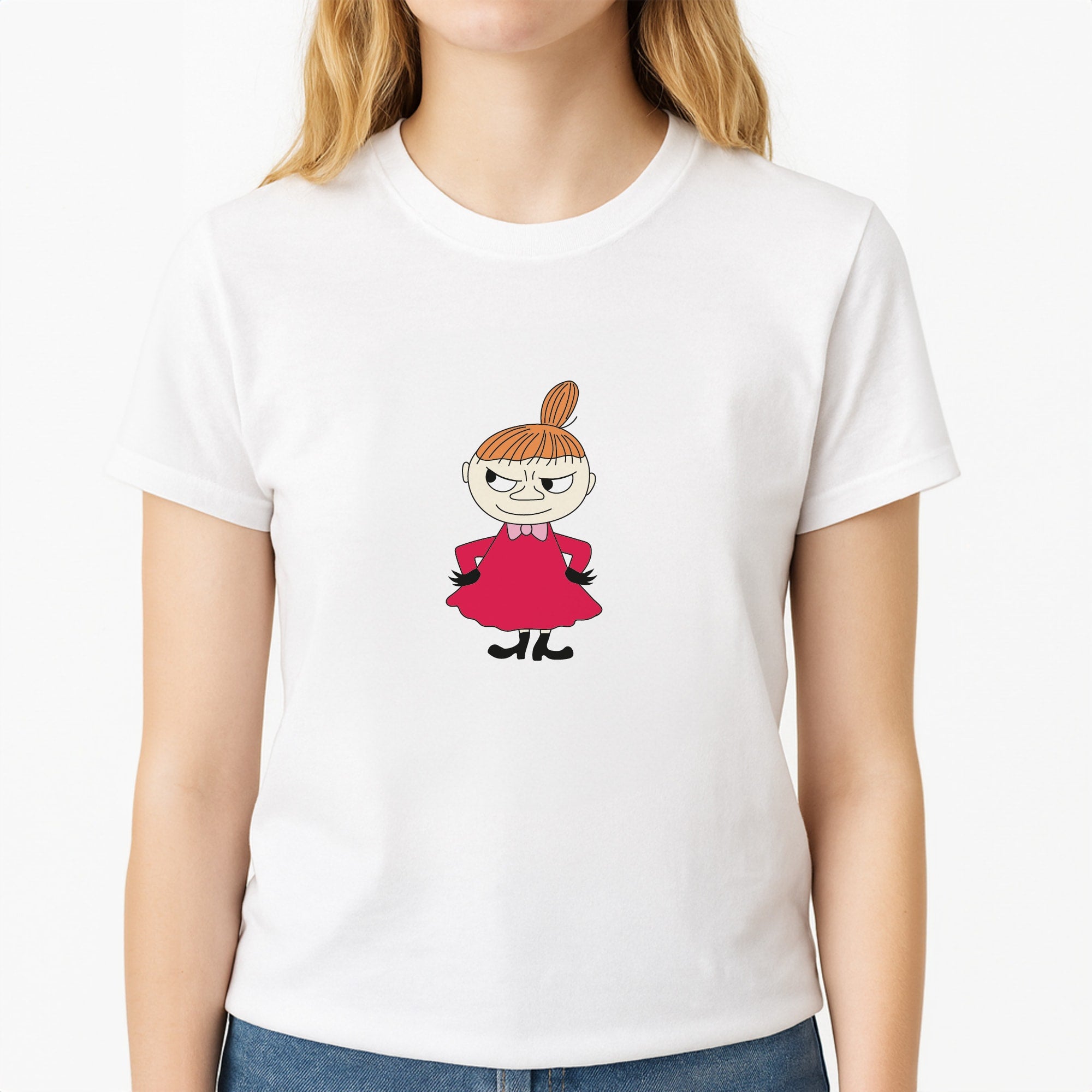 Little My Unisex T-Shirt, worn by a female model