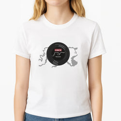 Wonderwall Record Unisex T-Shirt, worn by a female model