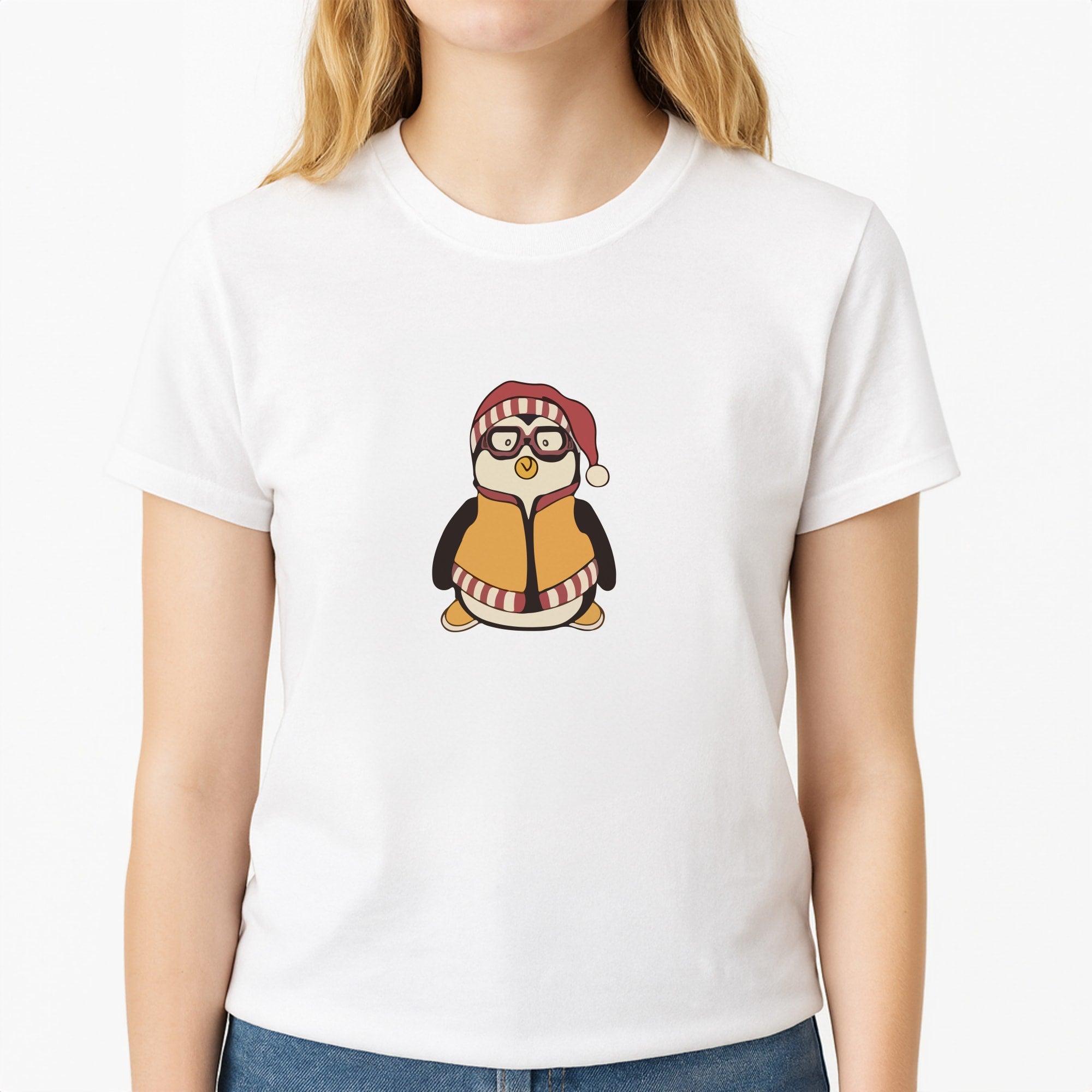 Hugsy Unisex T-Shirt, worn by a female model