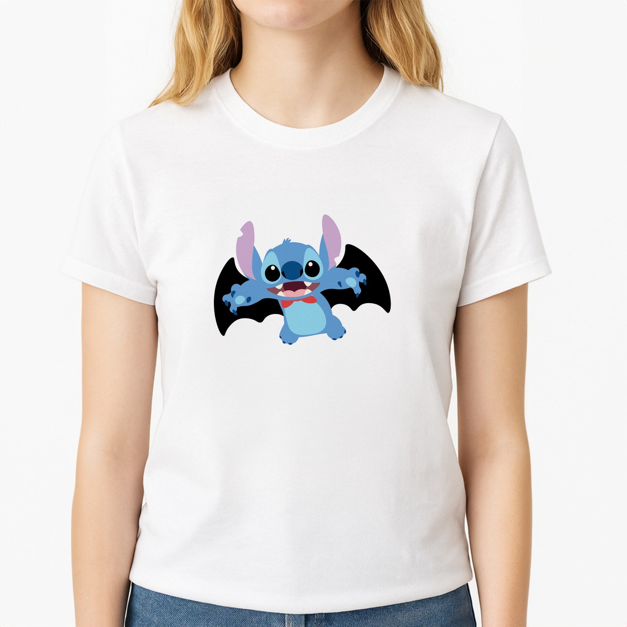 Vampire Alien Blue Halloween T-Shirt