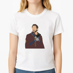 Star Lord - GOTG Unisex T-Shirt, worn by a female model