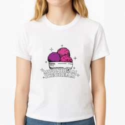 Moonbeam Icecream Unisex T-Shirt, worn by a female model