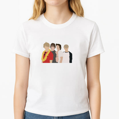 Band Members - McFly Unisex T-Shirt, worn by a female model