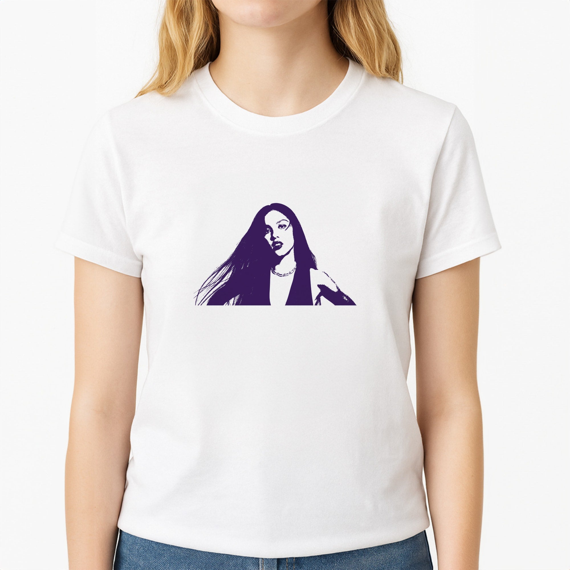 Stars And Butterflies Pattern T-Shirt