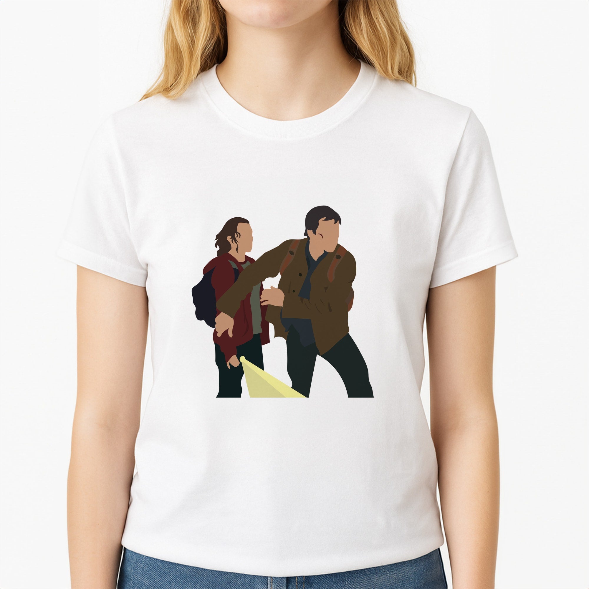 Unisex T-Shirt, worn by a female model