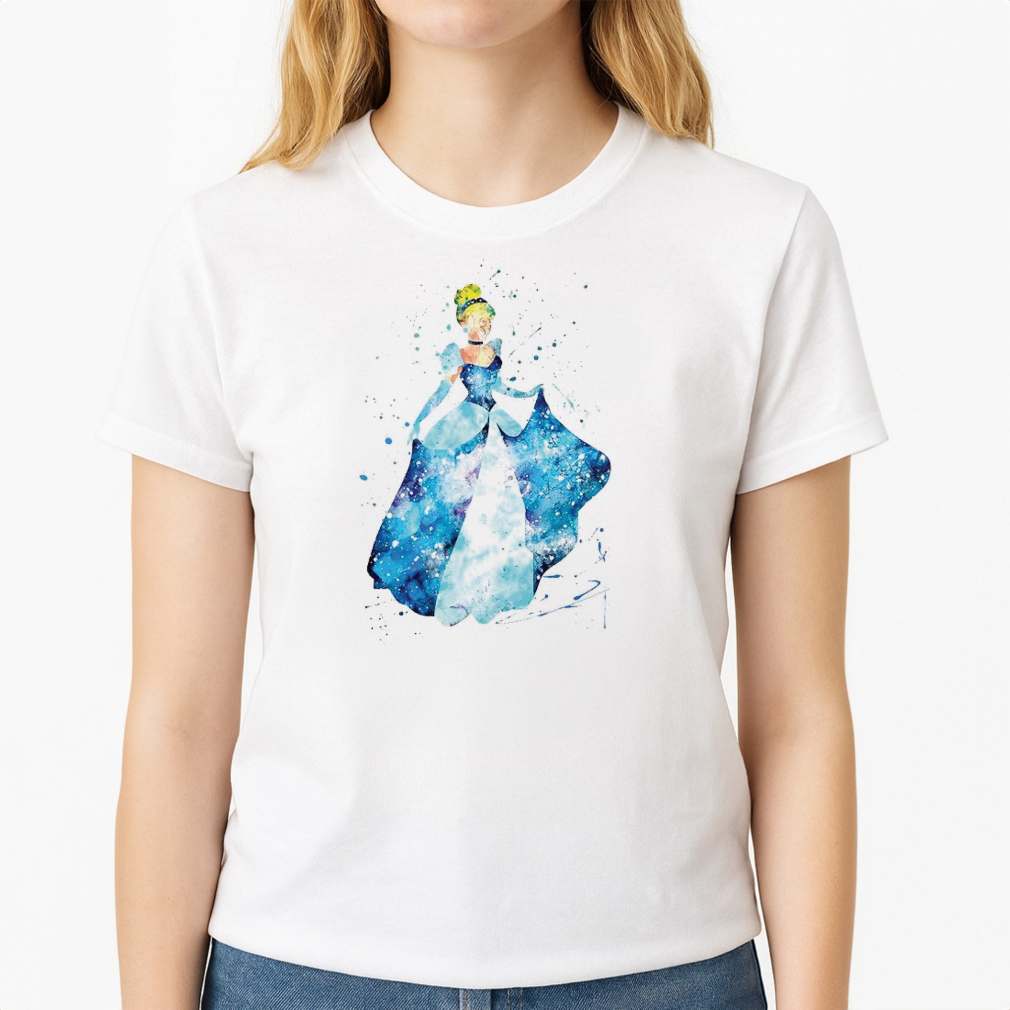 Watercolour Cinderella Fairytale T-Shirt
