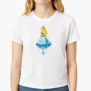 Watercolour Alice in Wonderland Fairytale T-Shirt 3