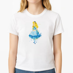 Watercolour Alice in Wonderland Fairytale T-Shirt