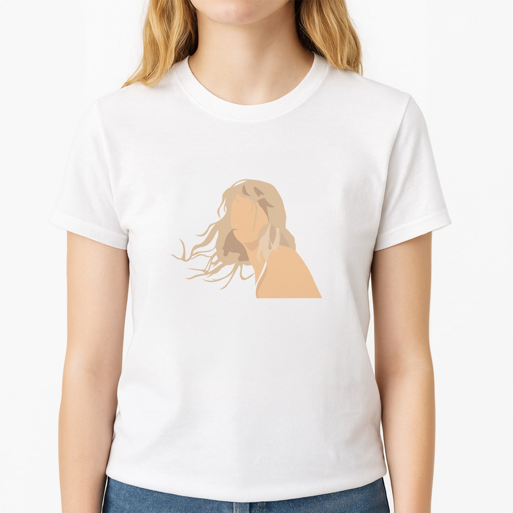 1898 - Taylor Unisex T-Shirt, worn by a female model