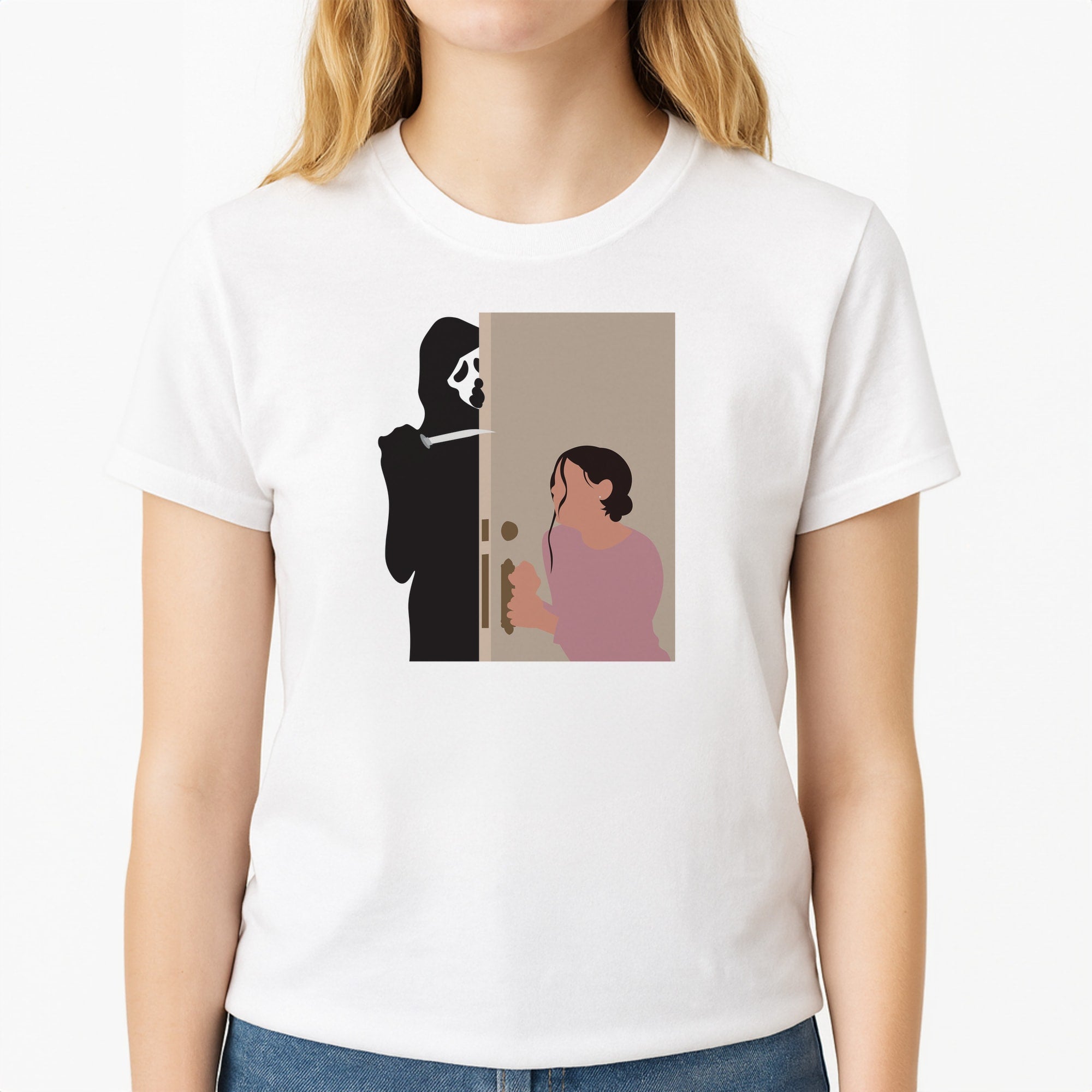 Tara And Ghostface - Scream T-Shirt