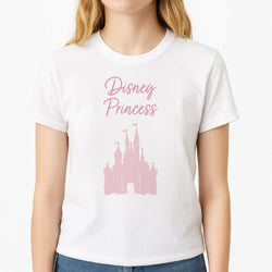 Fairytale Princess Unisex T-Shirt, worn by a female model